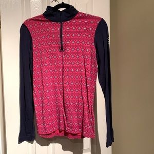 EUC Icebreaker Merino Wool Long Sleeve Bodyfit 200 szM 100% wool Quarter Zip